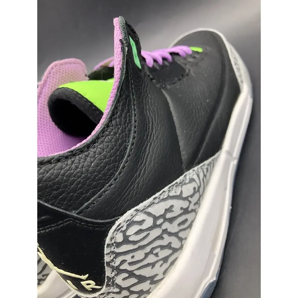Nike Air Jordan 3 Retro Shoe Size 7Y (Women 8.5) Electric Green DA2304 003 Rare